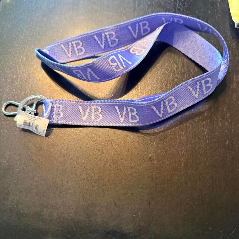 NWT Vera Bradley lanyard purple VB logo